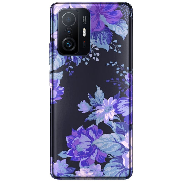 Coque Xiaomi 11T 5G / 11T 5G PRO Motif Floral de minuit | Housse Silicone, Etui antichoc | à Fleurs