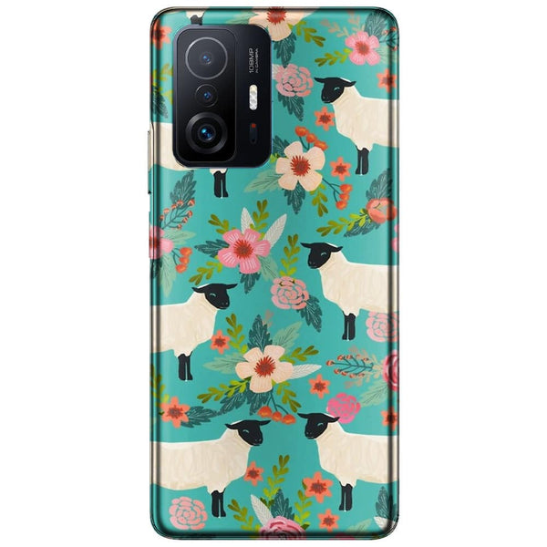 Coque Xiaomi 11T 5G / 11T 5G PRO Motif Floral de sanctuaire de ferme de moutons