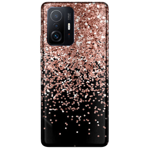 Coque Xiaomi 11T 5G / Pro Paillettes d'or rose