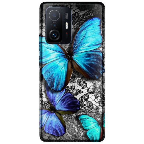Coque Xiaomi 11T 5G Papillon Bleu