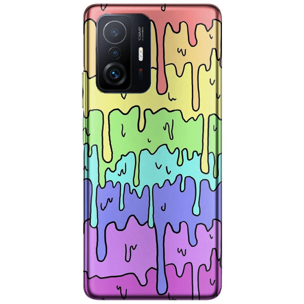 Coque Xiaomi 11T 5G / Pro Pastel Kawaii Melting Rainbow Design