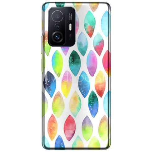 Coque Xiaomi 11T Plumes Watercolors