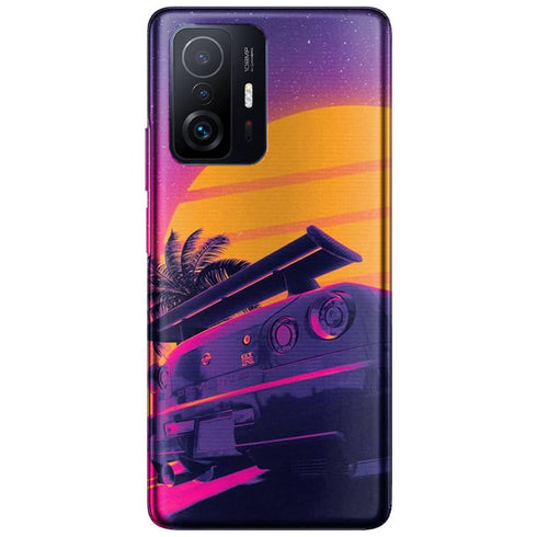 Coque Xiaomi 11T 5G Skyline GTR R34 l Housse Silicone, Etui Antichoc / Voiture de Sport