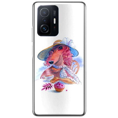 Coque Xiaomi 11T 5G Teckel Cupcake | Housse Silicone, Etui Antichoc | Motif Race de Chien
