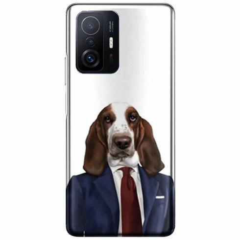 Coque Xiaomi 11T 5G Teckel Business | Housse Silicone, Etui Antichoc | Motif Race de Chien