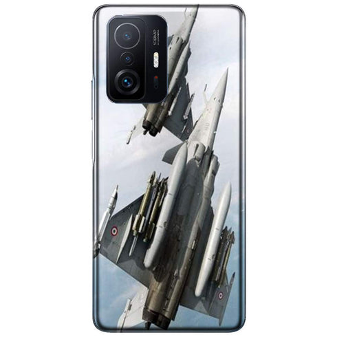 Coque Xiaomi 11T 5G Avion rafale en vol | Housse Silicone, Etui Antichoc | Avion de Chasse