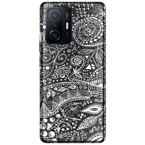 Coque pour Xiaomi 11T / 11T Pro Aztec bw handmade