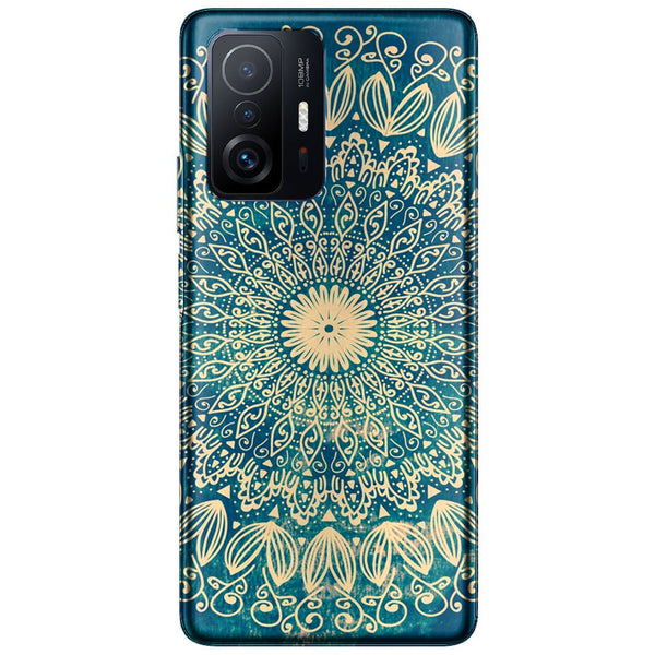 Coque pour Xiaomi 11T / 11T Pro Blue organic boho mandala
