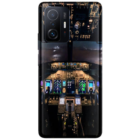 Coque Xiaomi 11T 5G Cockpit aircraft | Housse Silicone, Etui Antichoc | Avion de Ligne