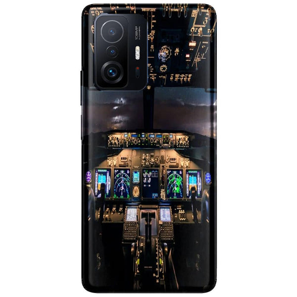 Coque Xiaomi 11T 5G Cockpit aircraft | Housse Silicone, Etui Antichoc | Avion de Ligne