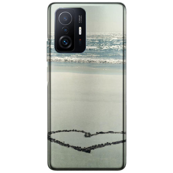 Coque Xiaomi 11T 5G / 11T 5G PRO I Heart the Beach l Housse protection Silicone, Etui Antichoc | Paysage