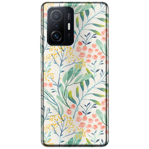 Coque Xiaomi 11T 5G / 11T 5G PRO Jardin botanique | Etui Antichoc, Housse Silicone | Fleurs