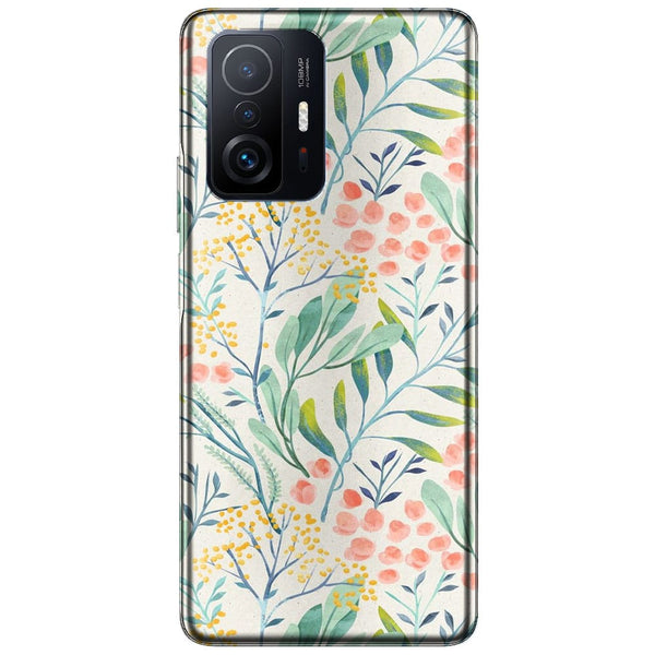 Coque Xiaomi 11T 5G / 11T 5G PRO Jardin botanique | Etui Antichoc, Housse Silicone | Fleurs