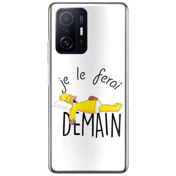 Coque Xiaomi 11T 5G Je le Ferai demain Homer Donuts