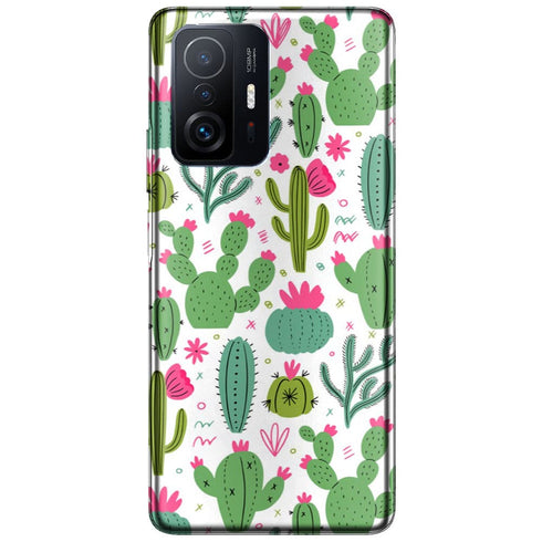 Coque Xiaomi 11T 5G / 11T 5G PRO Minimalist pattern With Cactus Plants