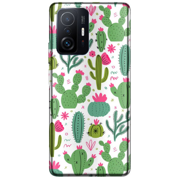 Coque Xiaomi 11T 5G / 11T 5G PRO Minimalist pattern With Cactus Plants