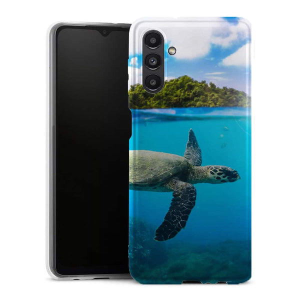Coque ultra fine Samsung Galaxy A13 5G Watercolor Tropical - MaCoquePerso - En gel de silicone souple, motif floral