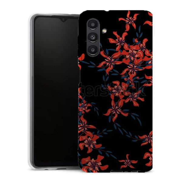 Coque antichoc Galaxy A13 5G Rouge en Noir - MaCoquePerso