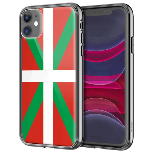 Drapeau Basque, Coque iPhone 12 en Verre Trempé