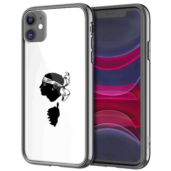 Drapeau Corse, Coque pour iPhone 12 en Verre Trempé