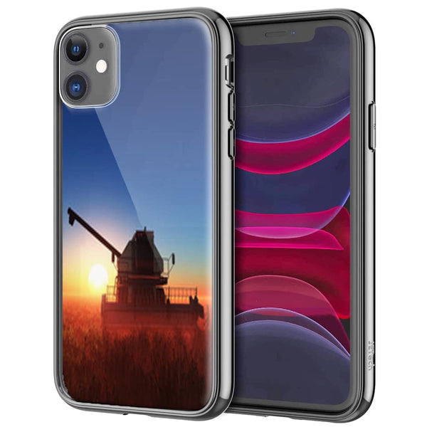 Moissonneuse Batteuse claas, Coque pour iPhone 12 en Verre Trempé