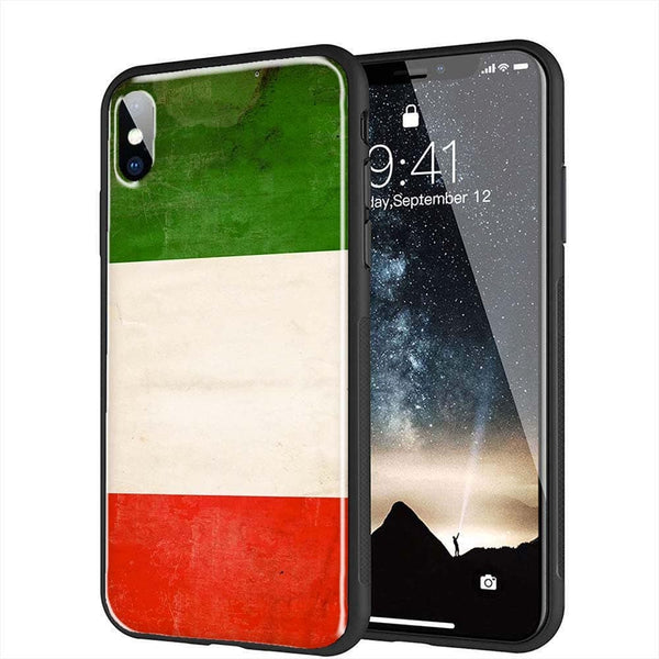 Drapeau iTalie Vintage imprimé sur une Coque iPhone XR en Verre Trempé