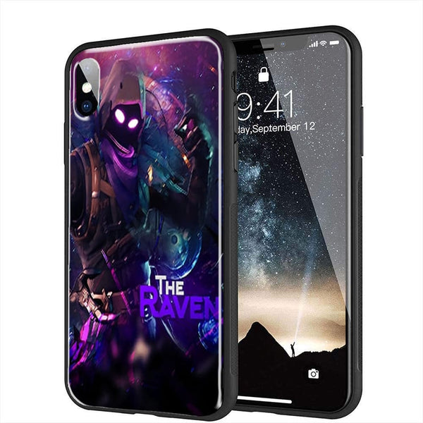 Coque Fortnite The Raven pour téléphone Apple iPhone XR en Verre Trempé