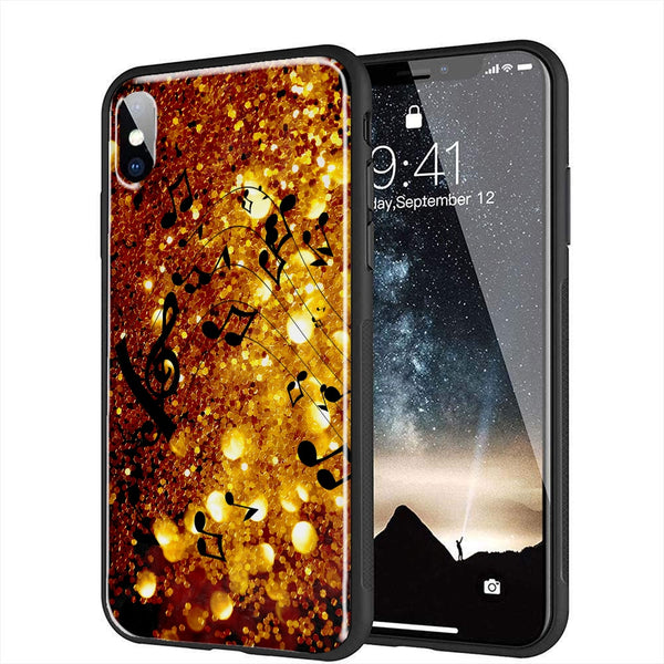 Coque Golden Music pour iPhone XR en Verre Trempé