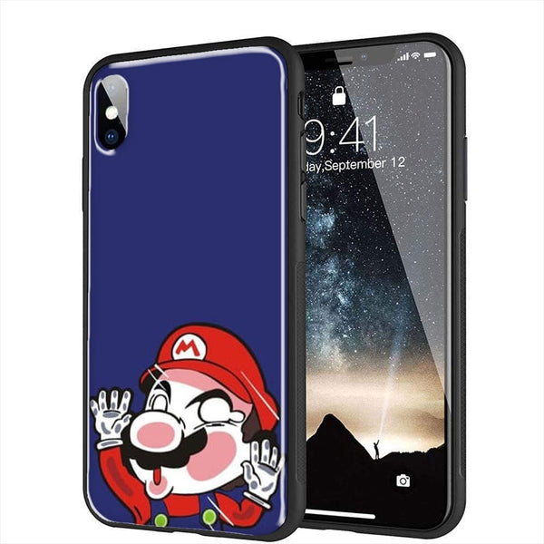 Coque Mario Bross pour iPhone XR en Verre Trempé