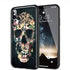 Coque Skull Vintage pour iPhone XR en Verre Trempé