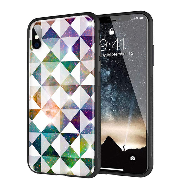 Coque Space Diamonds pour iPhone XR en Verre Trempé
