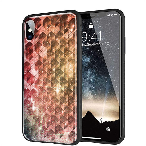Coque Spheric Cubes pour iPhone XR en Verre Trempé