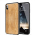 Coque Texture Bois pour iPhone XR en verre Trempé