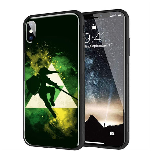 Coque Zelda pour iPhone XR en Verre Trempé