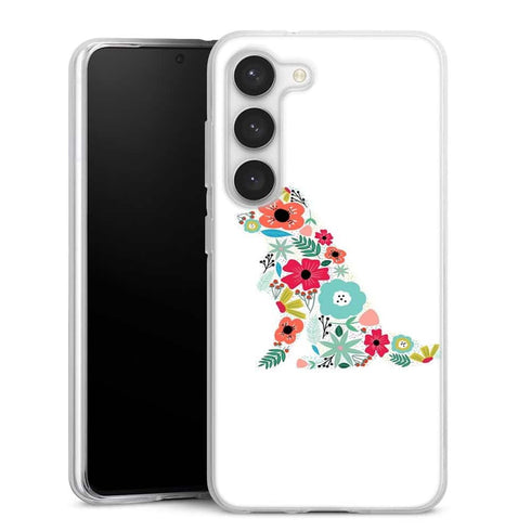 Coque Samsung Galaxy S23 Border Collie floral