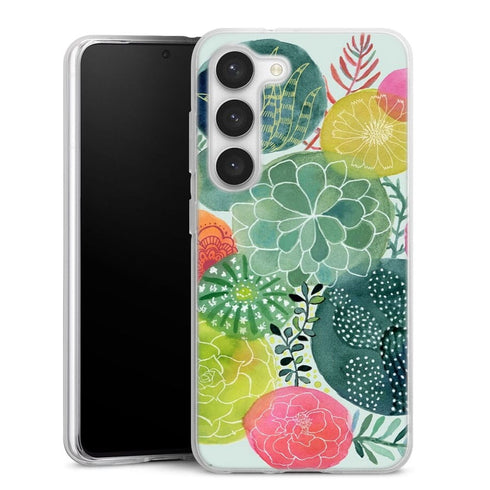 Coque Samsung Galaxy S23 Cercles Succulents
