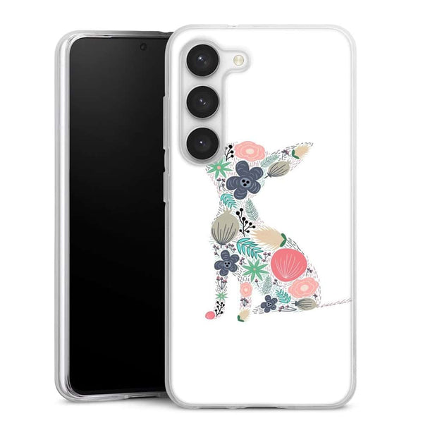 Coque Samsung Galaxy S23 Chihuahua floral