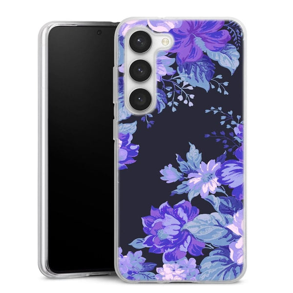 Coque Samsung Galaxy S23 Motif Floral de minuit