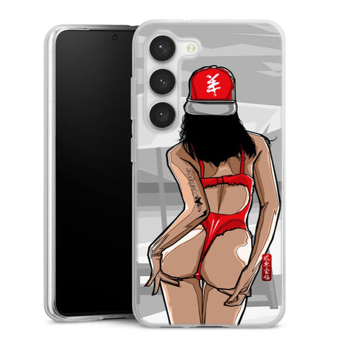 Coque Samsung Galaxy S23 Beach Girl Sunset