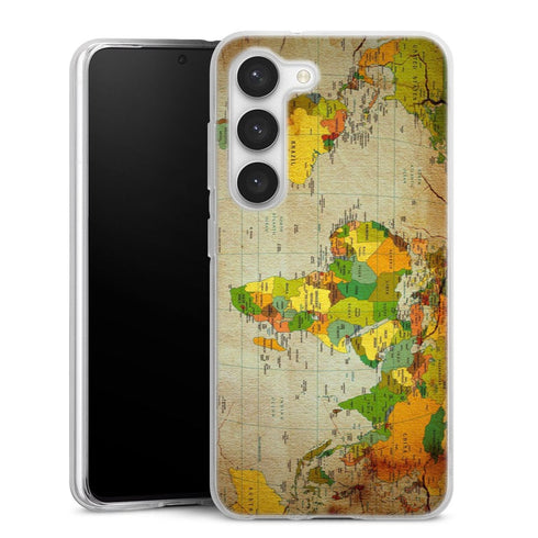 Coque Samsung Galaxy S23 Mappemonde
