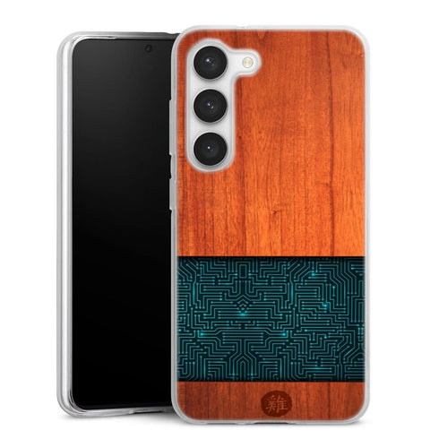 Coque Samsung Galaxy S23 Natural Wooden Wood Bamboo