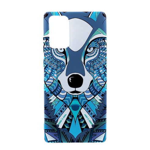 Coque Efficace Note 20 design Loup Bleu Tribal