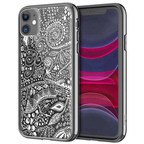 Handmade Floral, Coque pour iPhone 12 en Verre Trempé