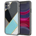 art deco style blue, coque pour iPhone 12 en verre trempé
