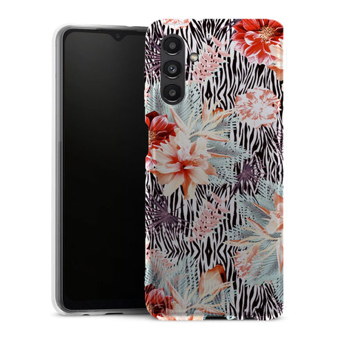 Coque ergonomique Samsung Galaxy A13 5G Tropicallia - MaCoquePerso - Housse smartphone en silicone, motif à fleurs