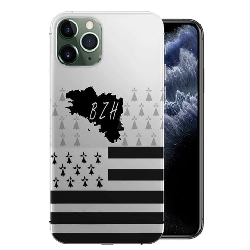 Breizh, Coque iPhone 11 Pro Drapeau Bzh, iPhone 11 PRO Max en Silicone