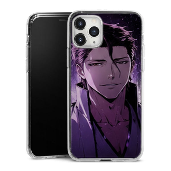 Coque Aizen Portrait Sourire Violet | iPhone, Samsung, Manga Bleach, Aizen