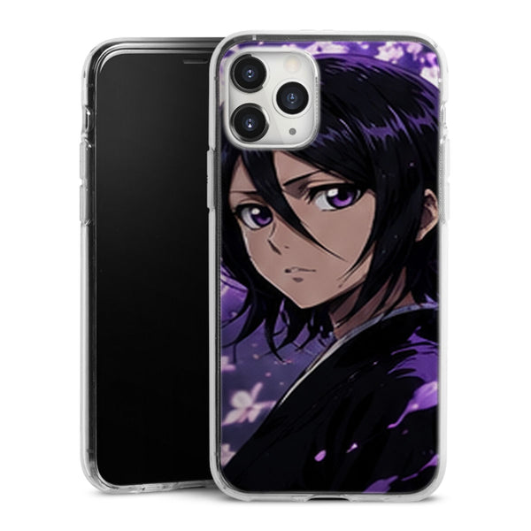 Coque Rukia Kuchiki Portrait Fleurs Violettes Manga | iPhone, Samsung, Manga Bleach, Rukia Kuchiki - coque Rukia Kuchiki manga pour iPhone et Samsung