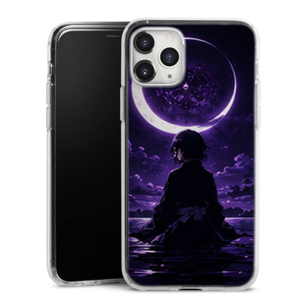 Coque Rukia Kuchiki Lune Violette Silhouette Manga | iPhone, Samsung, Manga Bleach, Rukia Kuchiki - coque Rukia Kuchiki manga pour iPhone et Samsung