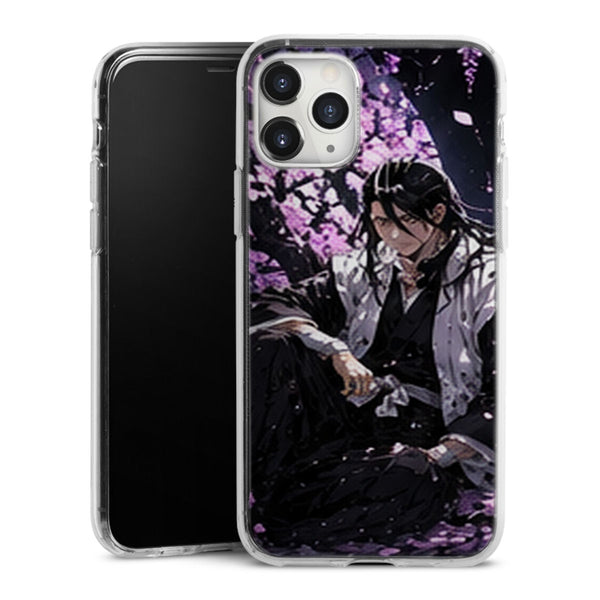 Coque Byakuya Kuchiki Jardin Violet Katana Manga | iPhone, Samsung, Manga Bleach, Byakuya Kuchiki - coque Byakuya Kuchiki manga pour iPhone et Samsung